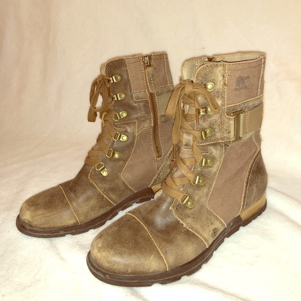 Sorel Combat Boot Brown Sz 8.5
